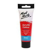 Mont Marte Studio Acrylic Paint, 75ml, Red