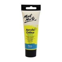 Mont Marte Studio Acrylic Paint, 75ml, Yellow