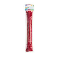 Make Shoppe Red Tinsel Chenille Stems, 28 ct