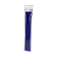 Make Shoppe Tinsel & Regular Chenille Stem, Blue, 35 Count, 6Mm X 12Inch