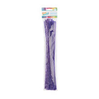 Make Shoppe Purple Tinsel Chenille Stems, 28 ct