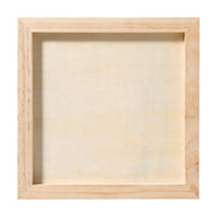Plaid Unpainted Wood Canvas Panel, 10" x 10"
