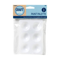 Plaid 6 Well Paint Palette, 5" x 3"