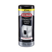 Weiman Stainless Steel Wipes, 30 Count
