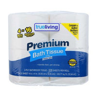 Premium Bath Tissue, 4 Mega Rolls