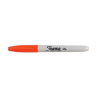 Sharpie Fine Point Permanent Marker, 1 Count, Orange