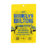 Brooklyn Biltong Lemon Pepper Air Dried Beef, 2 oz