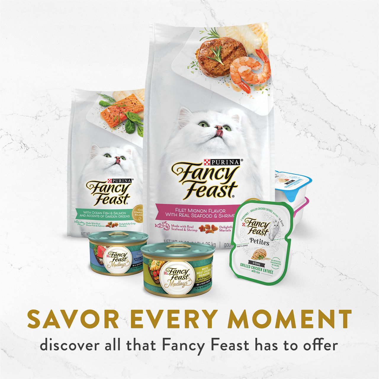 Purina Fancy Feast Appetizers Lickable Grain Free Wet Cat Food Topper Light Meat Tuna Appetizer with Scallop