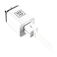 GENTEK White Dual-Port USB Wall Charger