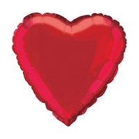 18" Foil Heart Balloon, Hot Pink