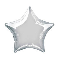 20" Foil Star Balloon, Silver