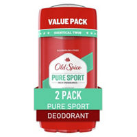 Old Spice High Endurance Deodorant, Pure Sport, 2 ct