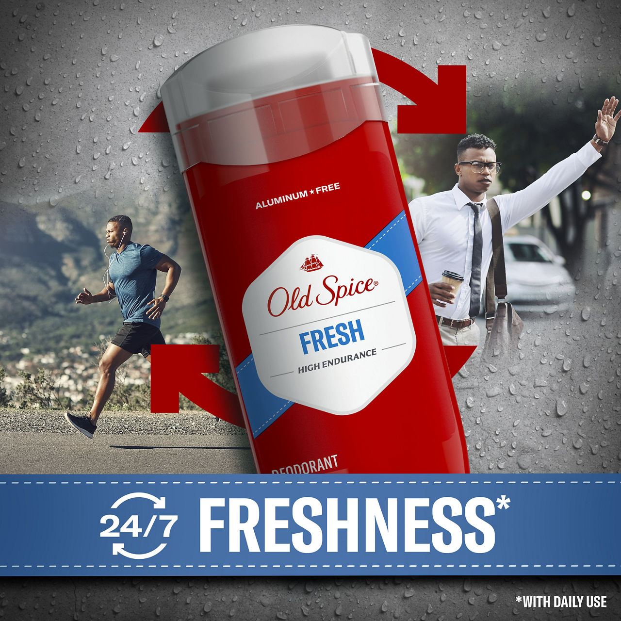 Old Spice High Endurance Deodorant, Fresh, 2 ct