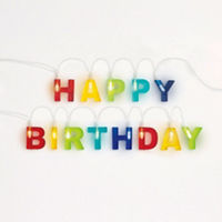 321 Party! LED Happy Birthday Garland, 4 ft.