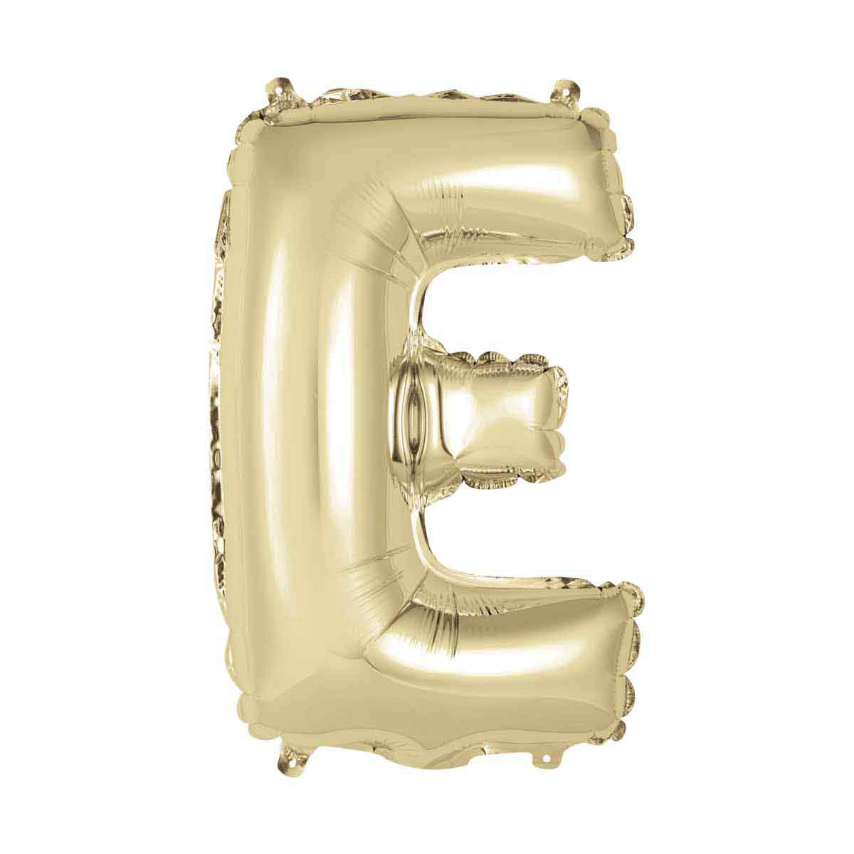 Golden Foil Letter 'E' Balloon, 14 Inches