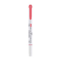 Zebra Pen Mildliner Red Dual-Tip Creative Highlighter