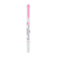 Zebra Pen Mildliner Dual Tip Creative Highlighter, Pink