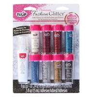 Tulip Fashion Glitter Kit Primary, 9 Pack