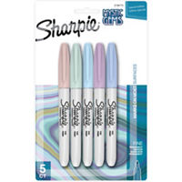 Sharpie Permanent Markers, Mystic Gem Special Edition, Fine Point, Assorted Colors, 5 Count