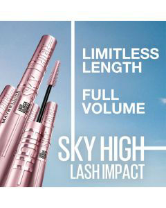 Maybelline Lash Sensational Sky High Washable Mascara Makeup - Blackest Black