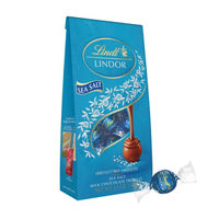 Lindt LINDOR Sea Salt Milk Chocolate Candy Truffles,