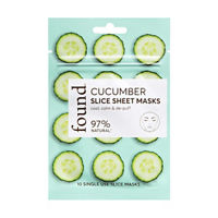 Found Cucumber Slice Single Use Sheet Masks, 10 Count