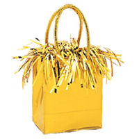 Gift Bag Shaped Silver Balloon Weight