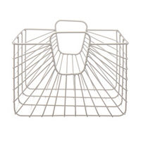 Gray Metallic Basket, Large