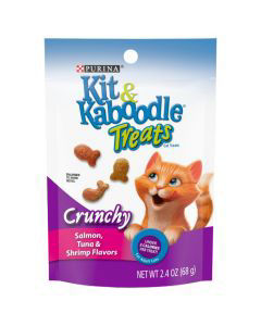 Purina Kit & Kaboodle Cat Treats, Crunchy Salmon, Tuna & Shrimp Flavors - 2.4 oz Pouch — pOpshelf penny item