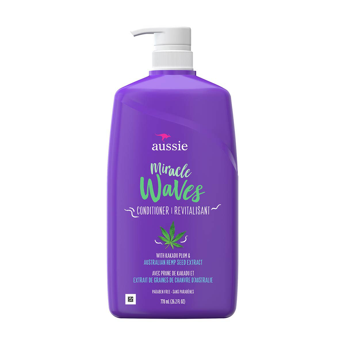 Aussie Miracle Waves Anti-Frizz Hemp Conditioner, 26.2 fl oz — pOpshelf penny item
