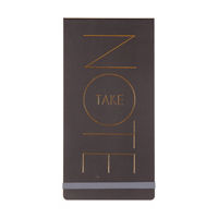 Take Note Charcol Gray Flip Notepad, 80 Pages