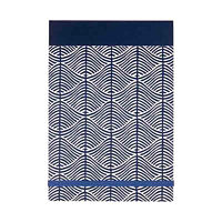 Indigo Wave Patterned List Notepad with Elastic Closure