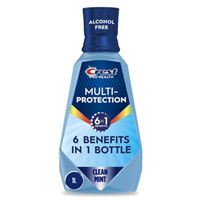 Crest Mouthwash Pro Health Multi-Protection, 6-in-1 benefits, Alcohol Free, Anticavity Fluoride Mouthwash, Contains CPC (cetylpyridinium chloride), Clean Mint, 1 L (33.8 fl oz)