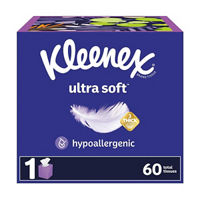 Kleenex Ultra Soft Facial Tissues, 3-Ply, 60 ct