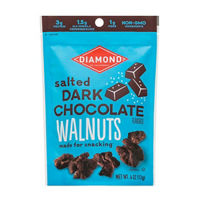 Diamond of California Salted Dark Chocolate Walnuts, 4 oz