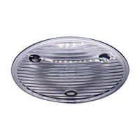 Ribbed Glass Soap Dish, Gray