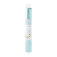 American Crafts Vinyl Roll, Aqua Foil, 12 x 36 in