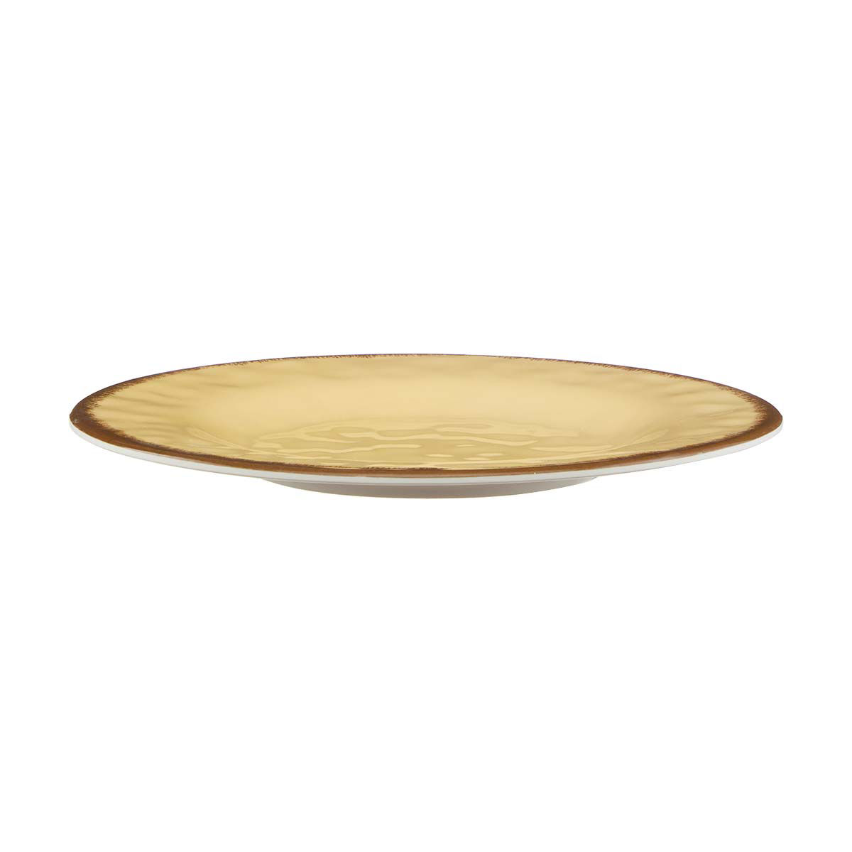 Melamine Plate with Speckled Rim, 8.5 in.