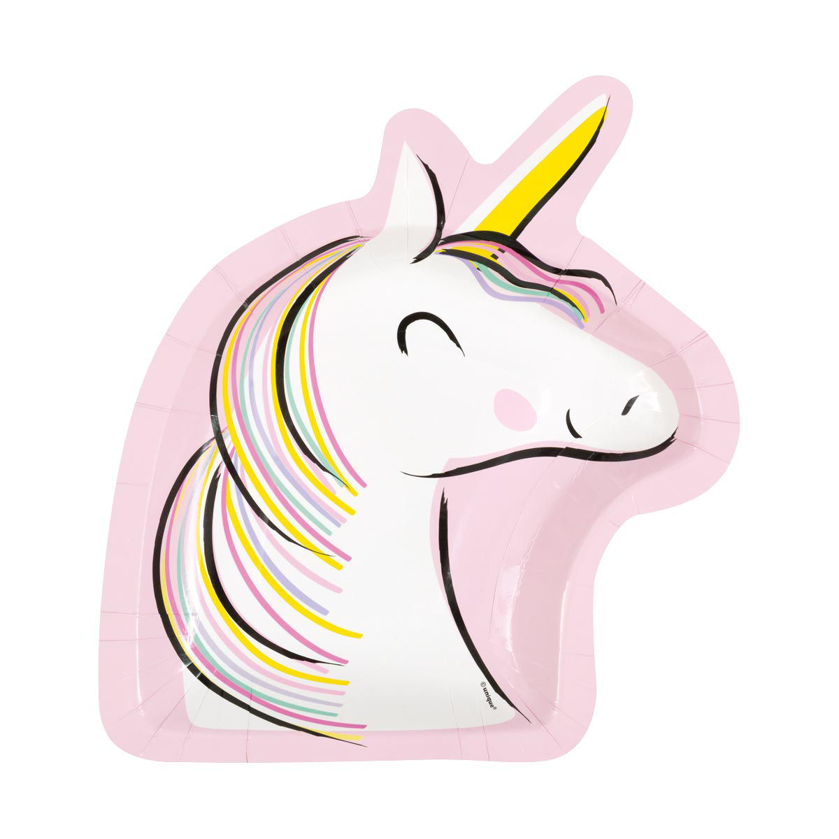 321 Party! 9.25 in Starry Unicorn Shaped Party Plates, 8 Count — pOpshelf penny item