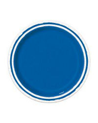 321 Party! Blue Striped Party Plates, 7 in, 50 ct