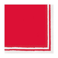 321 Party! Red Striped Luncheon Napkins, 45 ct