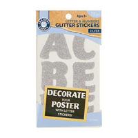 Crafter's Closet Poster Letters, Silver