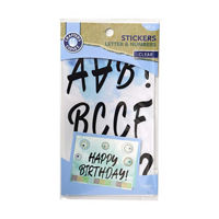 Crafter's Closet Black Letter & Numbers Stickers, 61