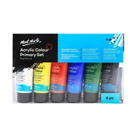 Mont Marte Signature Acrylic Color Primary Paint Set,
