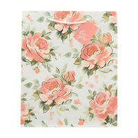 Floral Roses Gift Bag with Gift Tag, Large