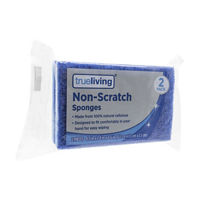 TrueLiving Non-Scratch Sponges, 2 pk