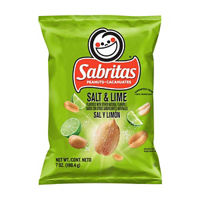 Sabritas Peanuts Salt And Lime, 7 oz