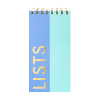 Ryder & Co. Blue Spiral List Pad, 80 Sheets