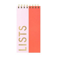 Ryder & Co. Pink Spiral List Pad, 80