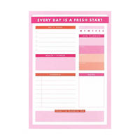 Ryder & Co. Pink Large Daily List Pad, 60 Sheets